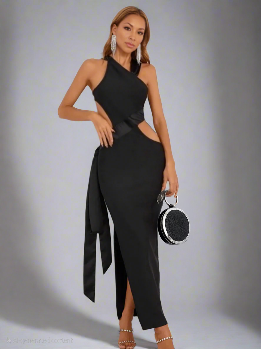 Sofia Noir Bandage Dress