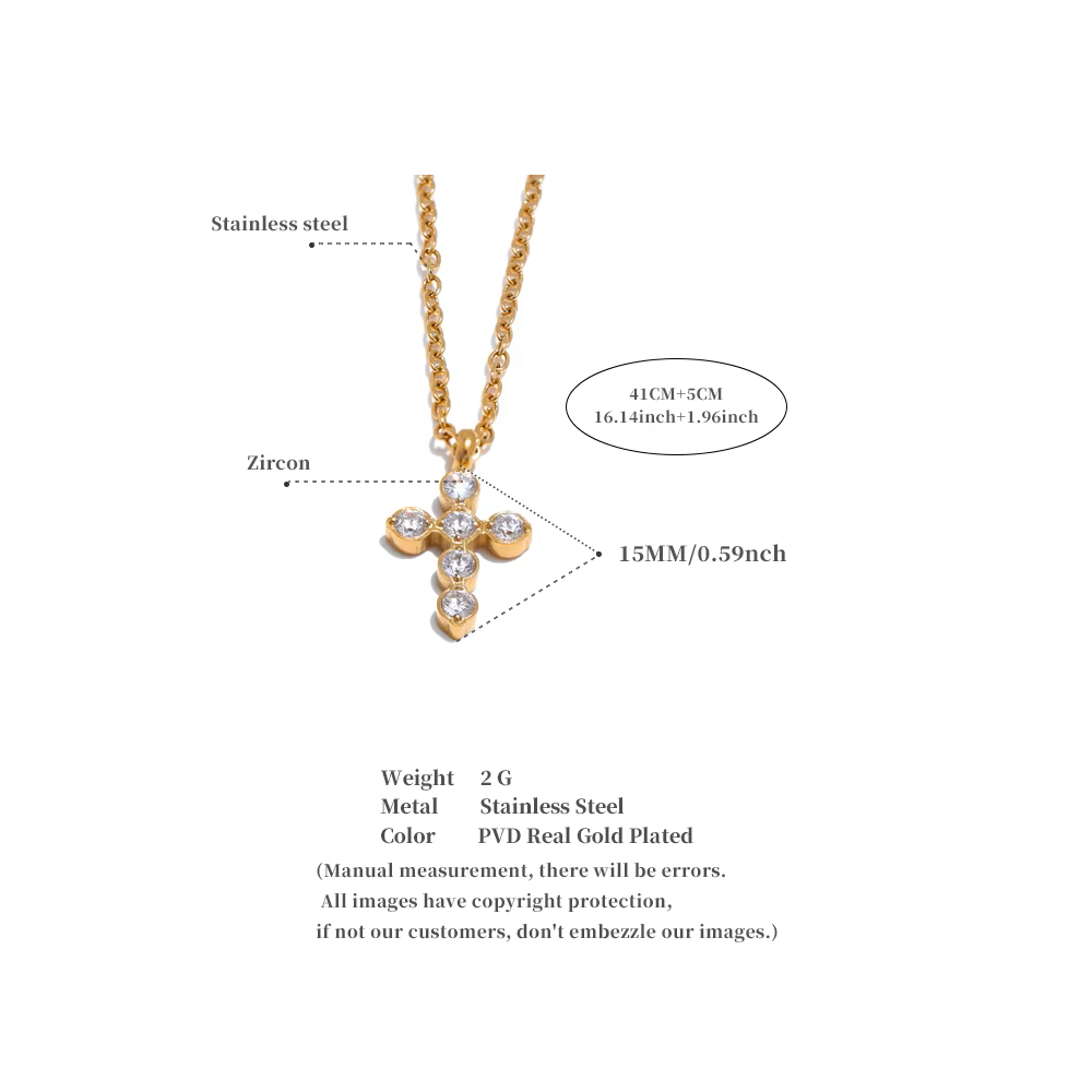 Tesia Cross Necklace