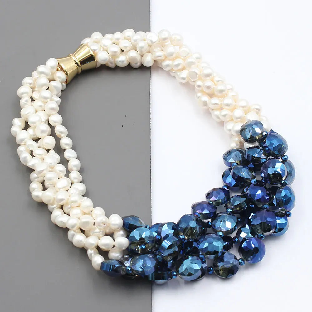 Skylar Crest Pearl Strand Necklace