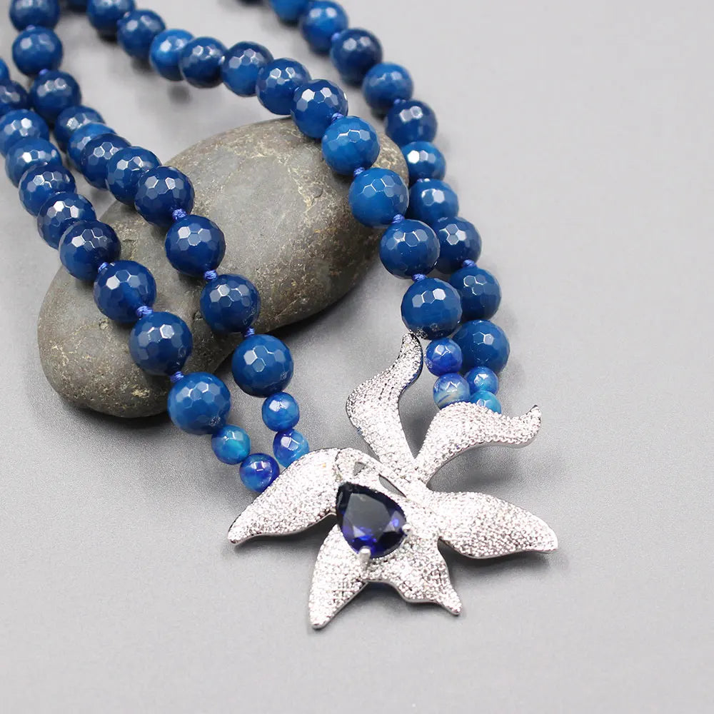 Blue Serenity Pendant Necklace