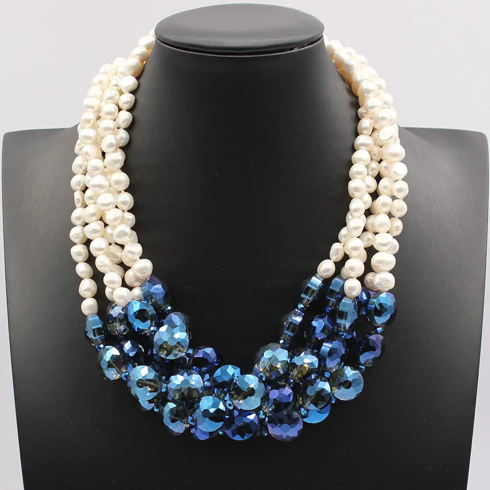 Skylar Crest Pearl Strand Necklace