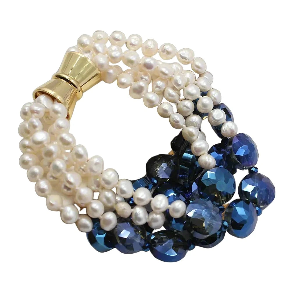 Skylar Crest Pearl Strand Bracelet