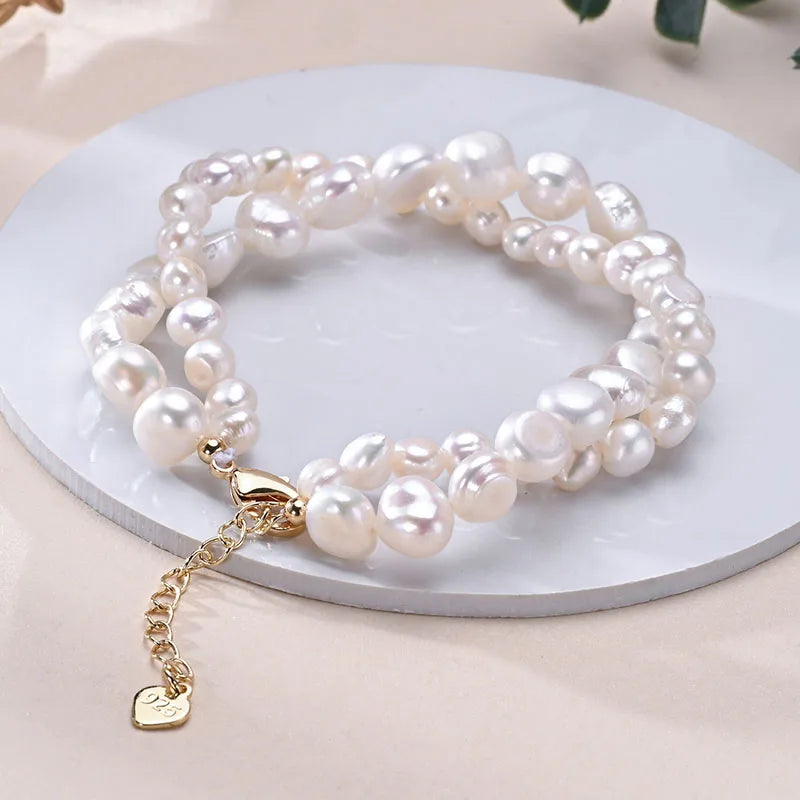 White Rice Pearl Bracelet