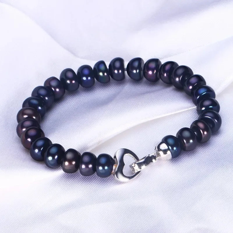 Midnight Freshwater Pearl Bracelet