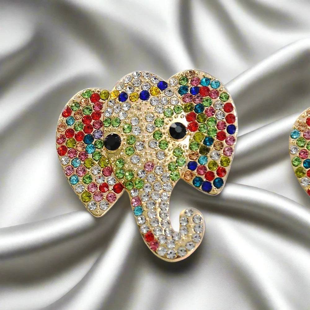 Elephant Elegance Crystal Earrings