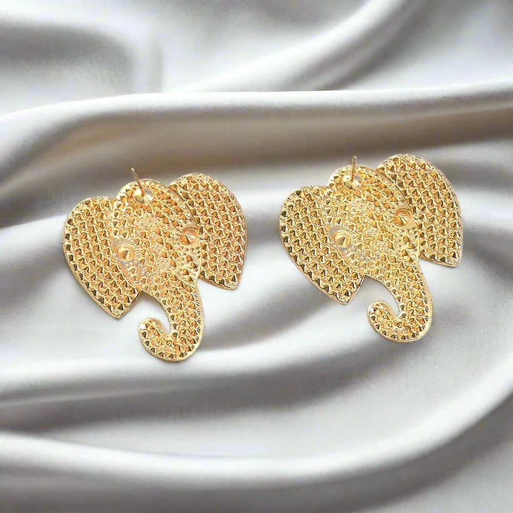 Elephant Elegance Crystal Earrings