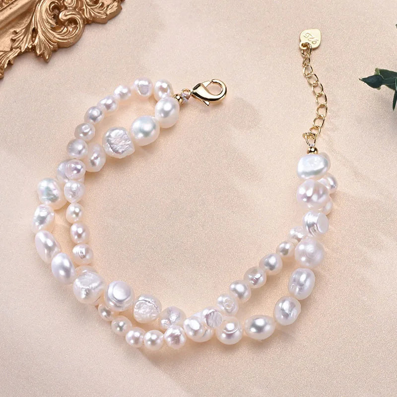 White Rice Pearl Bracelet