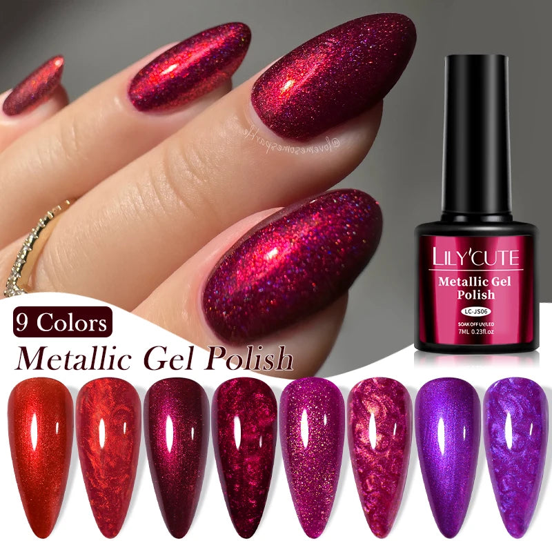 Porsha Metallic Gel Nail