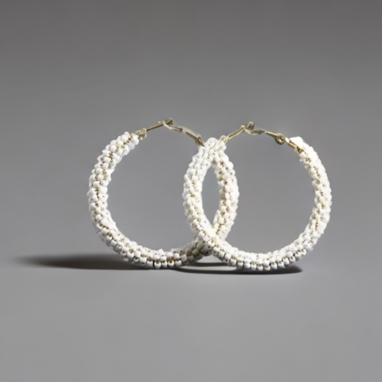 Aura Boho Glam Hoop Earrings