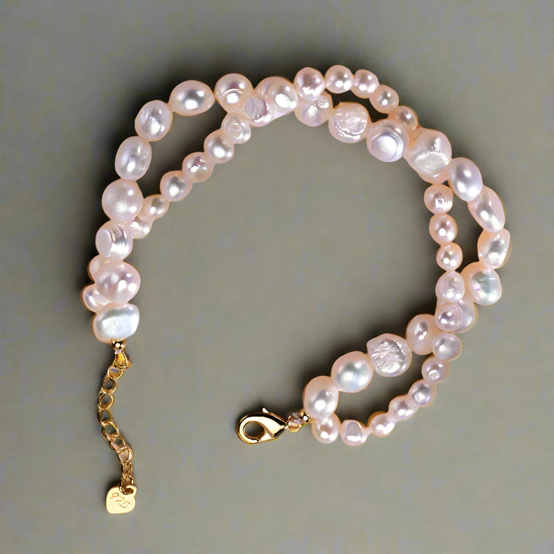 White Rice Pearl Bracelet