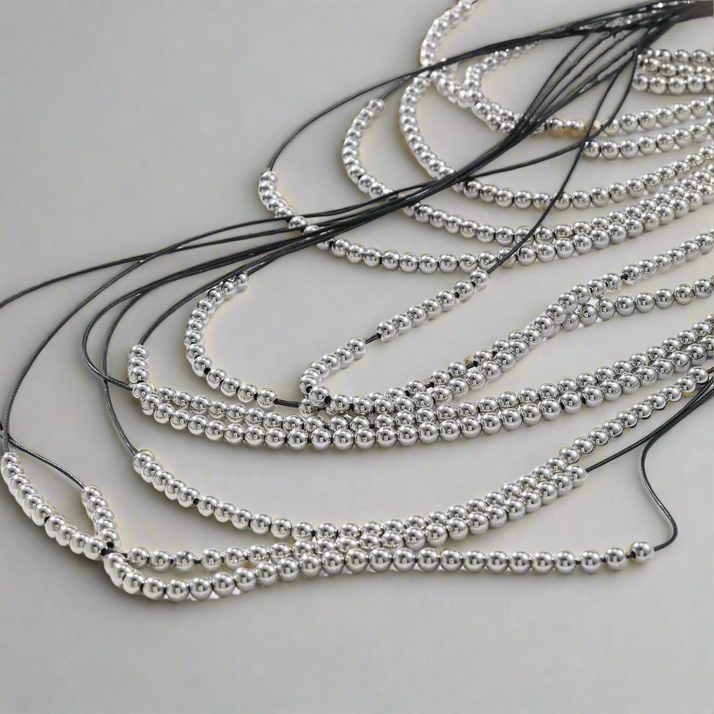 Romona Layered Beaded Chains Necklace