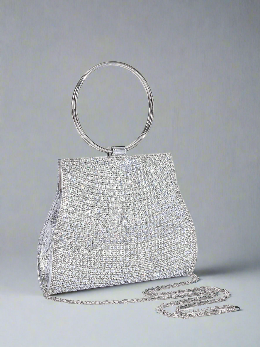 Bella Silver Chain Bag