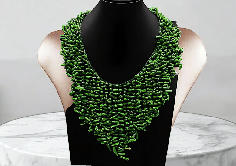 Zuri Green Choker Necklace